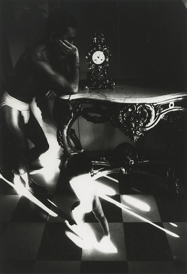 Eikoh Hosoe, Barakai #3, 1961
Early gelatin silver print; printed no later than 1970, 11 1/2 x 7 15/16 in. (29.2 x 20.2 cm)
Mounted 18x14 inches with original window mat; signed in pencil on mount recto; notations in pencil on mount verso.
8538
$6,000