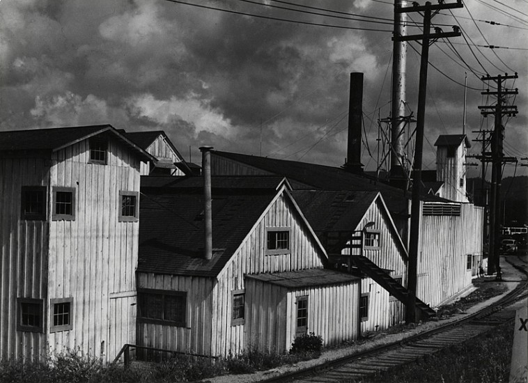 Alma Lavenson, Cannery Buildings, Monterey, California, 1939
Vintage gelatin silver print, 7 1/4 x 9 7/8 in. (18.4 x 25.1 cm)
5183