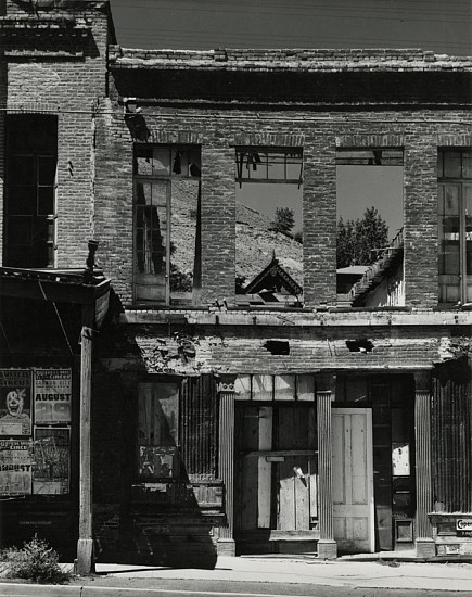 Alma Lavenson, Ruined Buildings, Virginia City, 1943
Vintage gelatin silver print, 9 3/4 x 7 3/4 in. (24.8 x 19.7 cm)
5201