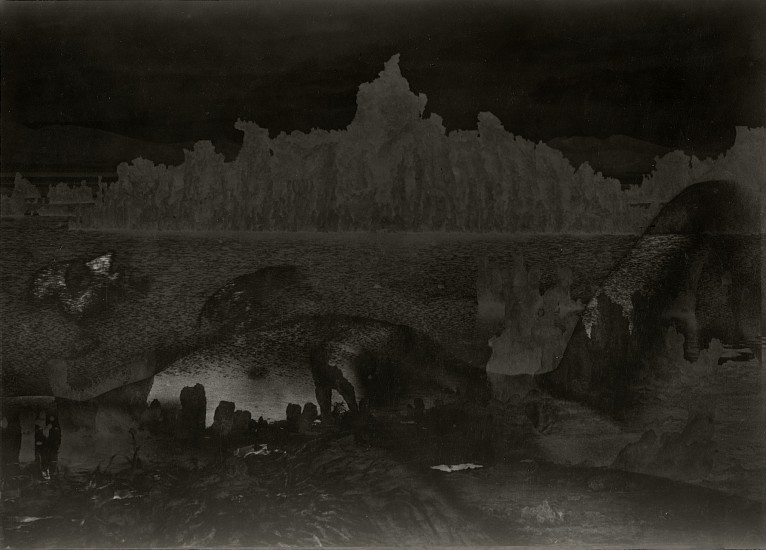 Edmund Teske, Shiva with Mono Lake, 1970s
Vintage gelatin silver print; solarization, 4 3/4 x 6 3/4 in. (12.1 x 17.1 cm)
5935