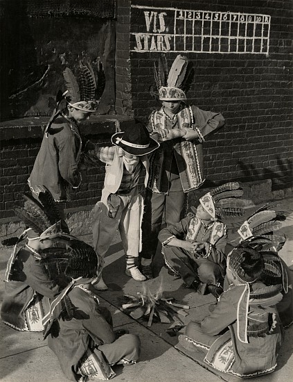 Eliot Elisofon, Gene Autry is captured by 14th Street Indians, from Playgrounds for Manhattan, 1938
Vintage gelatin silver print, 13 1/4 x 10 5/16 in. (33.7 x 26.2 cm)
6075