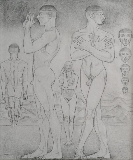 Jared French, Study for "Learning", c. 1945
Graphite on paper, 11 1/4 x 9 in. (28.6 x 22.9 cm)
6624
Price Upon Request