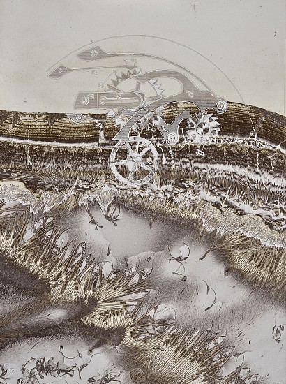 Jean-Pierre Sudre, Temps Matériographique, 1985
Vintage toned gelatin silver print; Mordançage, 15 7/8 x 11 15/16 in. (40.3 x 30.3 cm)
6702