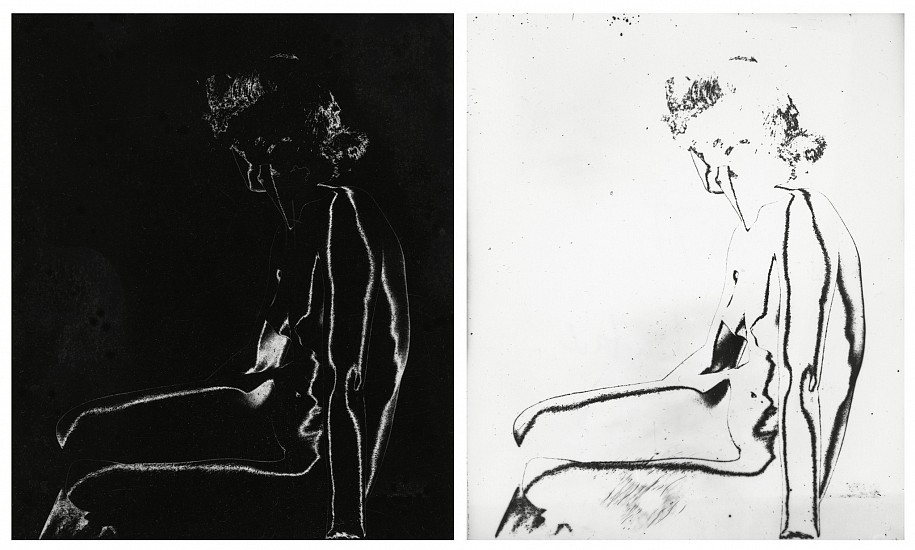 Ferenc Berko, Solarized Nudes, c. 1950-51
Two vintage gelatin silver prints, 4 13/16 x 3 3/4 in. (12.2 x 9.5 cm)
6922