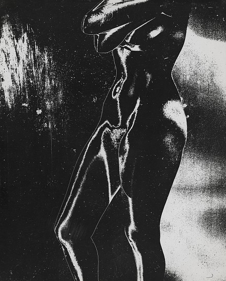 Ferenc Berko, Solarized Nude, c. 1950-51
Vintage gelatin silver print, 13 1/2 x 10 7/8 in. (34.3 x 27.6 cm)
6937
Sold
