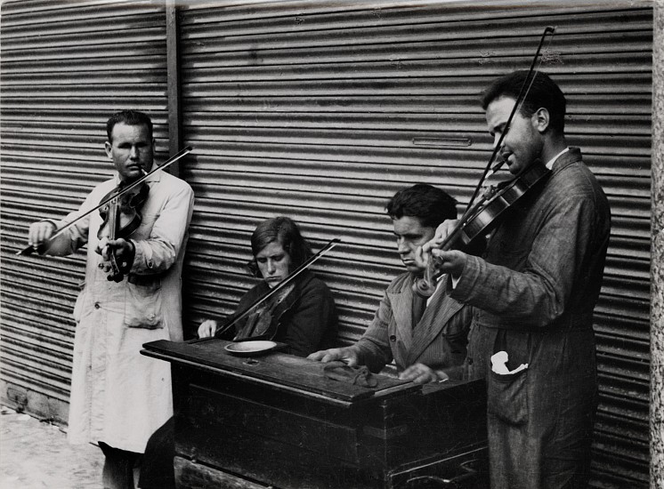 Ferenc Berko, Blind Musicians, Barcelona, 1933
Vintage gelatin silver print, 6 1/4 x 8 7/16 in. (15.9 x 21.4 cm)
3681