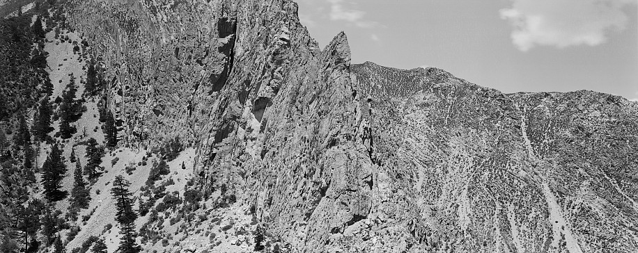 Lois Conner, Navajo Reservation, Utah, 1995
Platinum print, 6 1/2 x 16 1/2 in. (16.5 x 41.9 cm)
Edition of 10
5871