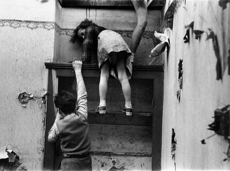 Roger Mayne, Children in a Bombed Building, South London, 1954
Vintage gelatin silver print, 7 1/8 x 9 1/2 in. (18.1 x 24.1 cm)
3159
Sold