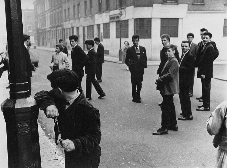 Roger Mayne, Teddy Boys, Princedale Road, North Kensington, London, W11, 1957
Vintage gelatin silver print, 15 5/8 x 21 in. (39.7 x 53.3 cm)
1513
Sold