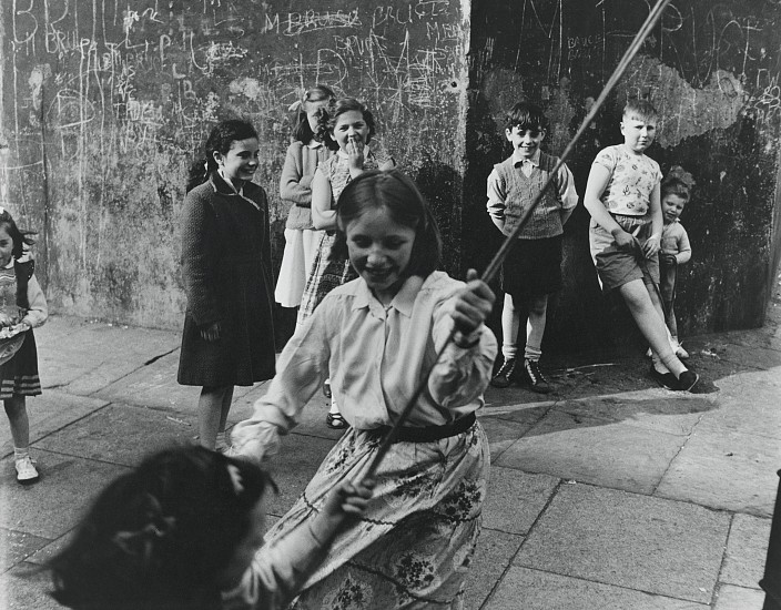 Roger Mayne, Girl Swinging on a Lamppost, Southam Street, North Kensington, London, 1957
Vintage gelatin silver print, 11 3/8 x 14 5/8 in. (28.9 x 37.1 cm)
1136
Sold