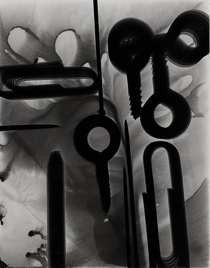 Roger Catherineau, Photogramme, 1955
Vintage gelatin silver print, 12 1/4 x 9 5/8 in. (31.1 x 24.4 cm)
Dated and orientation notation in pencil with artist's stamp on print verso. Illustrated: Bouqueret, Christian. Roger Catherineau: L'image improbable. Ã‰ditions MusÃ©e de la Ville de Rennes, 1992, p .46.
3002
$5,000