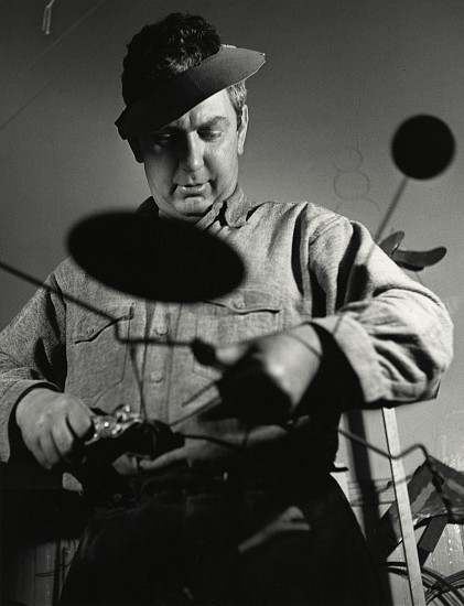 Herbert Matter, Alexander Calder in his New York City storefront studio, winter, 1936
Gelatin silver print; printed c. 1960s, 13 1/2 x 10 3/8 in. (34.3 x 26.4 cm)
6754
$5,800