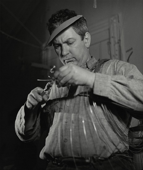 Herbert Matter, Alexander Calder in his New York City storefront studio, winter, 1936
Gelatin silver print; printed c. 1960s, 13 1/8 x 11 in. (33.3 x 27.9 cm)
6756
$5,800