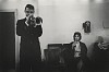 Paul J. Hoeffler, Chet Baker with Halema Baker, backstage at the Old War Memorial Auditorium, Rochester
1956, Gelatin silver print; printed later