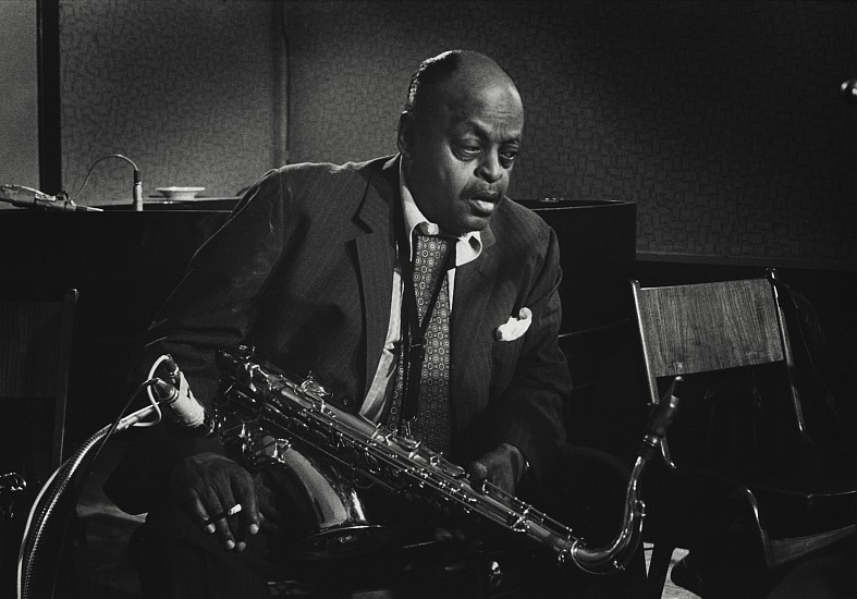 Jan Persson, Ben Webster, Denmark, 1973
Gelatin silver print; printed later, 12 x 18 in. (30.5 x 45.7 cm)
A moving, late portrait of Ben Webster (1909-1973), tenor saxophonist, considered one of the three most important "swing tenors", along with Coleman Hawkins and Lester Young. Signed by the photographer.
7400
Sold