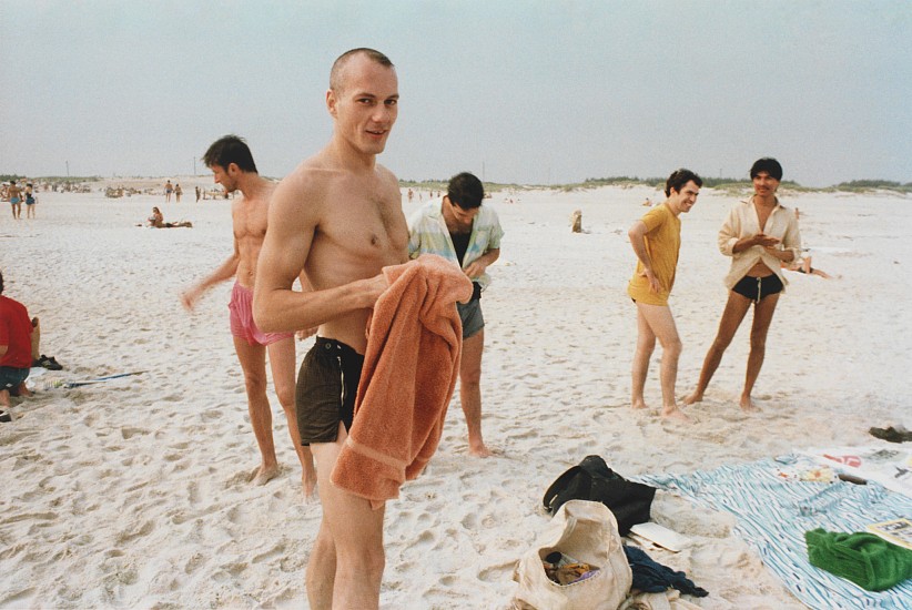 Allen Frame, Bob Applegarth, George Stoll, Bill Jacobson, Charlie Boone, and Zamba Gomez, Jones Beach, NY, 1981
Chromogenic print; printed later, 11 x 14 in. (27.9 x 35.6 cm)
Edition of 5
Illustrated: Frame, Allen. Fever. Matte Editions, 2021, p. 79.
8136