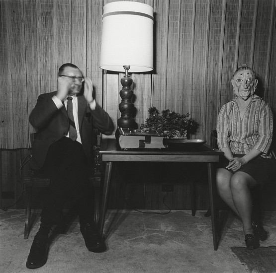Ralph Eugene Meatyard, Lucybelle Crater and Fatherly Friend, Lucybelle Crater, 1971
Vintage gelatin silver print, 7 1/2 x 7 5/8 in. (19.1 x 19.4 cm)
8365
$10,000