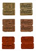Eastman Dodgers admission tickets, colored section and white section tickets
c. 1948-1953