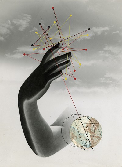 Pierre Boucher, Untitled (le bras), 1934
Vintage gelatin silver print collage, 9 5/16 x 6 13/16 in. (23.6 x 17.3 cm)
with paint/guache/ink?
Photographer's stamp with date in ink and pencil and measurements in pencil on print verso.
8568
$14,000