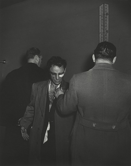 Weegee (Arthur Fellig), Cop Killer, 1939
Gelatin silver print; printed c. 1960, 13 1/8 x 10 1/2 in. (33.3 x 26.7 cm)
Photographer's “451 West 47th Street" and circular “Weegee the Famous" stamps on print verso.
8637
$15,000