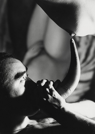 Eikoh Hosoe, Barakei #12, 1961
Early gelatin silver print; printed 1960s or early 1970s, 15 1/4 x 21 3/4 in. (38.7 x 55.2 cm)
Signed in Japanese and initialed in English in pencil on print verso.
Illustrated: Hosoe, Eikoh. Barakei. Shueisha, 1963, n.p. Tokyo: Shueisha Co., 1971, 2nd ed. Ba-ra-kei. Aperture, 1985, 3rd ed.
8653
$9,000